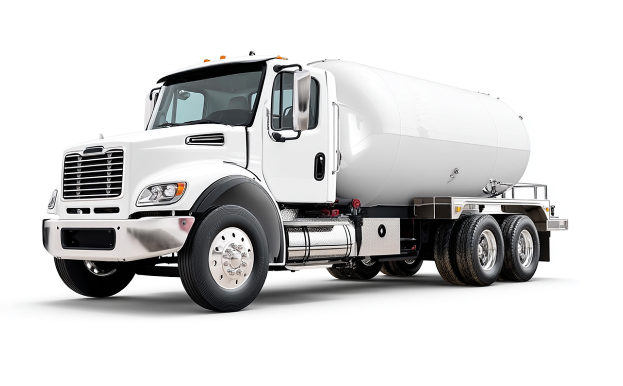 Lignite Oil Company propane delivery truck